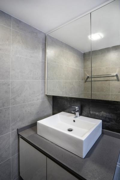Bedok North Avenue 2, Cozy Ideas, Contemporary, Bathroom, HDB, Bathroom Cabinet, Vessel Sink, Basin, Indoors, Interior Design, Room