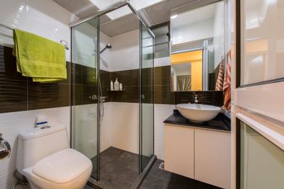 Punggol Drive (Block 677C), ProjectGuru, Contemporary, Bathroom, HDB, Shower Screen, Toilet, Indoors, Interior Design, Room