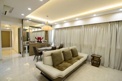 60 Mei Hwan Drive, ID Gallery Interior, , Dining Room, , Sofa, Curtains, White Marble Floor, Chandelier, Recessed Lights, Dining Table, Dining Chairs, Hidden Interior Lights, Couch, Furniture