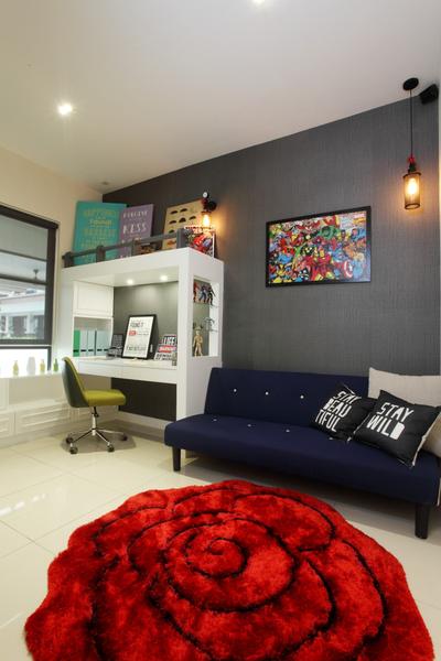 Isle Of Kamares Setia Eco Glades, Cyberjaya, Nice Style Refurbishment, Contemporary, Study, Landed, Couch, Furniture, Chair, Art, Tub