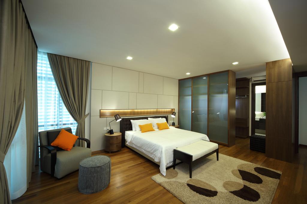 Modern, Landed, Bedroom, Indah Villa Bungalow, Interior Designer, Oriwise Sdn Bhd, Contemporary, Indoors, Room, Interior Design