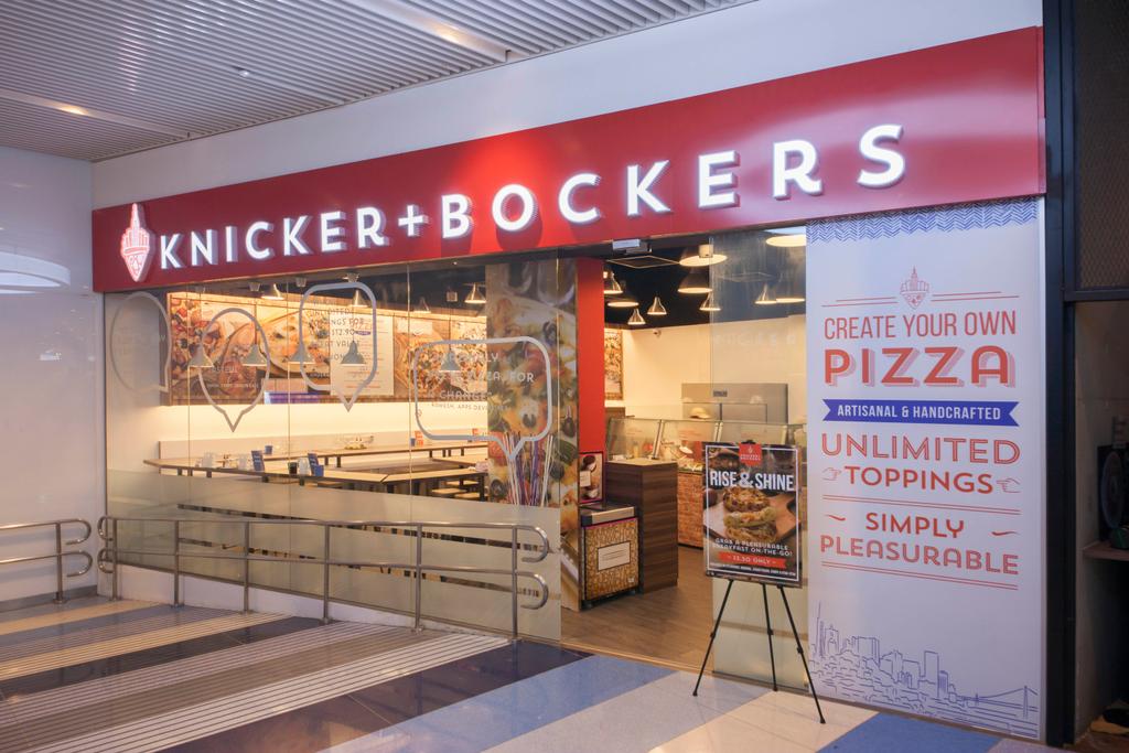 Bockers & Co, Commercial, Interior Designer, Schemacraft, Industrial, Bockers Co, Pizza Restaurant, Banner, Entrance, Glass Panels