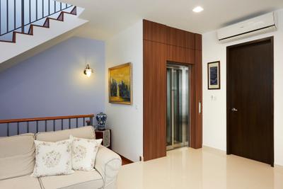 Siak Kew Avenue, DC Vision Design, Traditional, Living Room, Landed, Comfy Sofa, Elevator, Modern Handrail, Wall Lamp