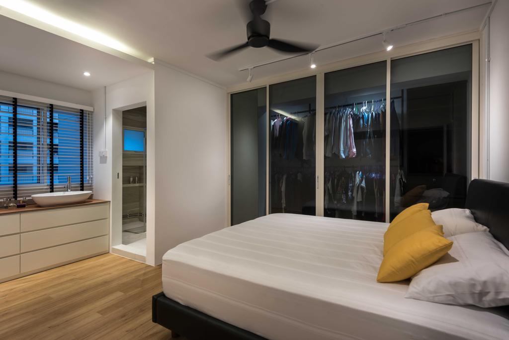 Contemporary, HDB, Bedroom, Tampines (Block 450F), Interior Designer, Third Avenue Studio, Bed, Furniture