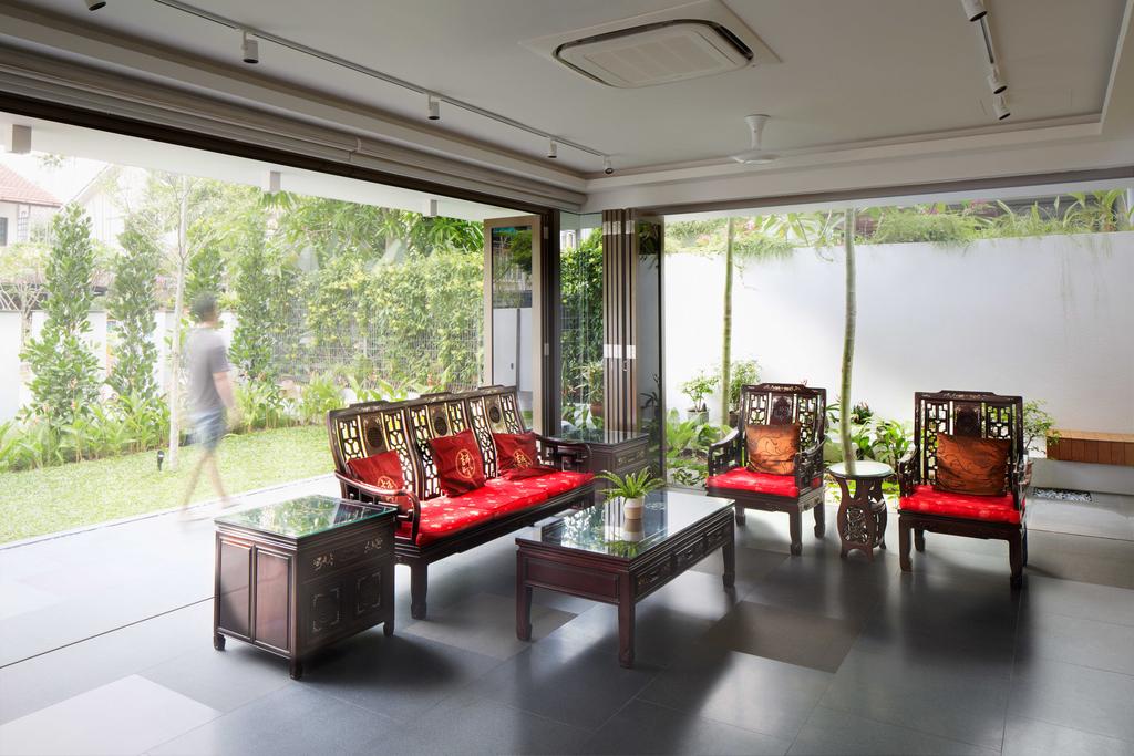 Modern, Landed, Living Room, Jalan Jambu, Architect, asolidplan, Furniture, Throne, Dining Table, Table
