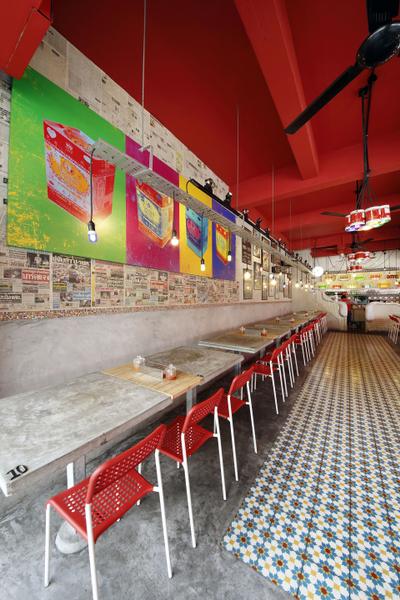 Tom Yum Kung Fu - Serangoon Garden, Free Space Intent, Vintage, Commercial, Wall Art, Painting, Mosaic Tiles, Dining Table, Furniture, Table, Diner, Food, Meal, Restaurant