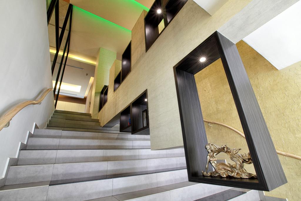 Estuary Spa, Jalan Klang Lama, Commercial, Interior Designer, GI Design Sdn Bhd, Contemporary, Modern, Banister, Handrail, Staircase