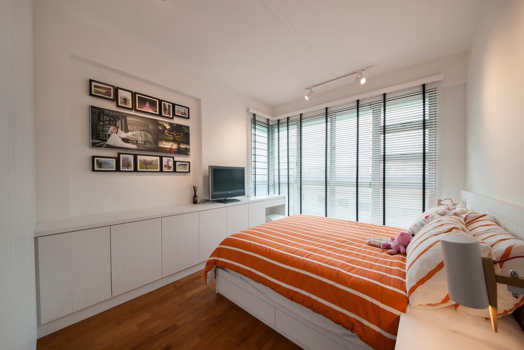 Minimalist, HDB, Bedroom, Punggol Drive (Block 676C), Interior Designer, Posh Home, Modern, White And Simple, White And Airy, Bright And Airy, Wall Frames, Gallery Wall, Photo Frames, Cabinet, Bed, Furniture, Art, Art Gallery, Indoors, Interior Design, Room, Chair
