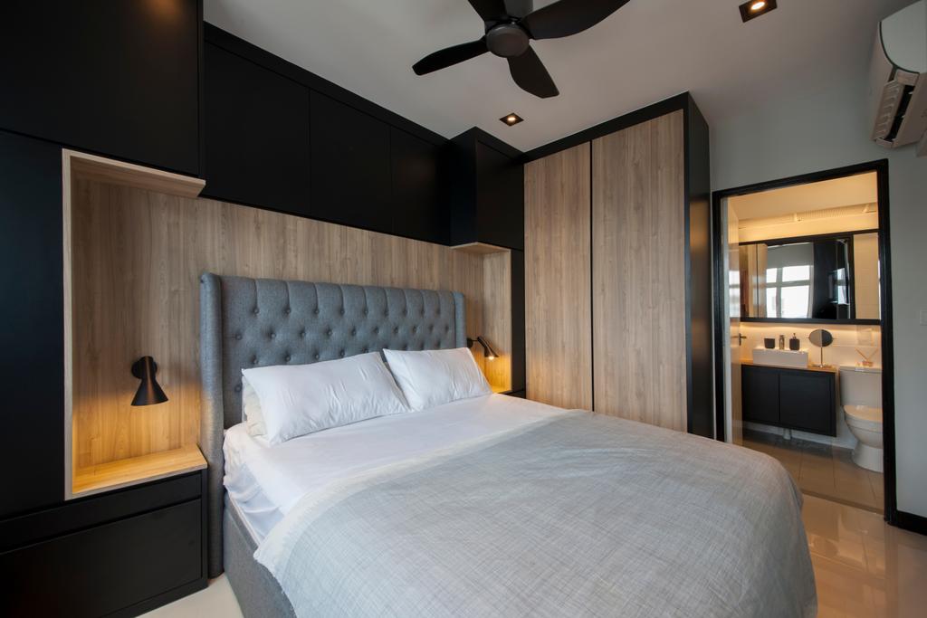 Contemporary, HDB, Bedroom, Punggol Drive (Block 663A), Interior Designer, Posh Home, Bed, Furniture
