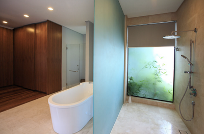 Mutiara Damansara Bungalow, Hoe & Yin Design Studio, Contemporary, Bathroom, Landed, Indoors, Interior Design, Bathtub, Tub