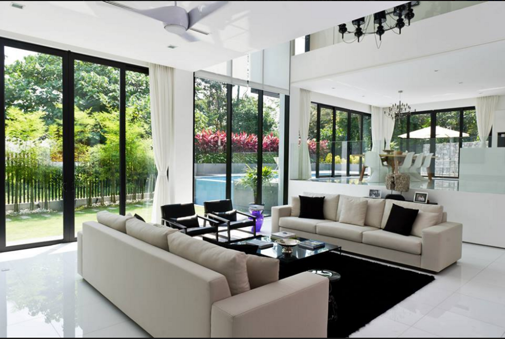 Modern, Landed, Living Room, L Residence, Interior Designer, EDI: Essential Design Integrated, Contemporary