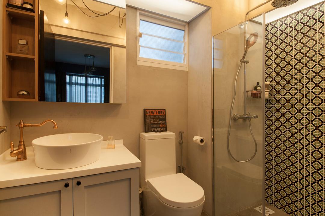 Kallang Trivista, Free Space Intent, Eclectic, Bathroom, HDB, Indoors, Interior Design, Room, Plumbing, Appliance, Electrical Device, Oven