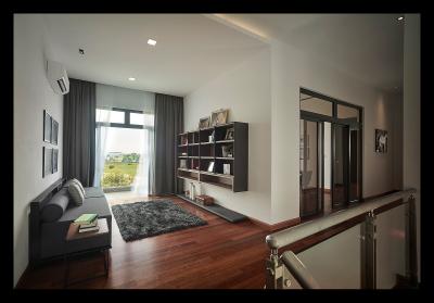 Horizon Hill, Oriwise Sdn Bhd, Modern, Contemporary, Living Room, Landed, Bookcase, Furniture, Curtain, Home Decor, Window, Window Shade, Apartment, Building, Housing, Indoors, Loft