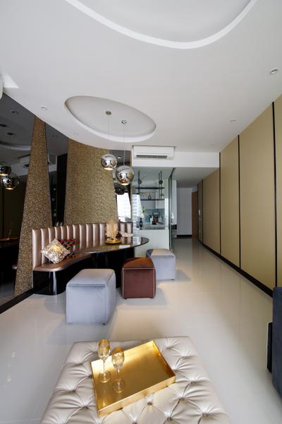 D'Leedon, Free Space Intent, Modern, Eclectic, Contemporary, Dining Room, Condo, Drinking Fountain, Fountain, Water, Couch, Furniture, Indoors, Interior Design, Room