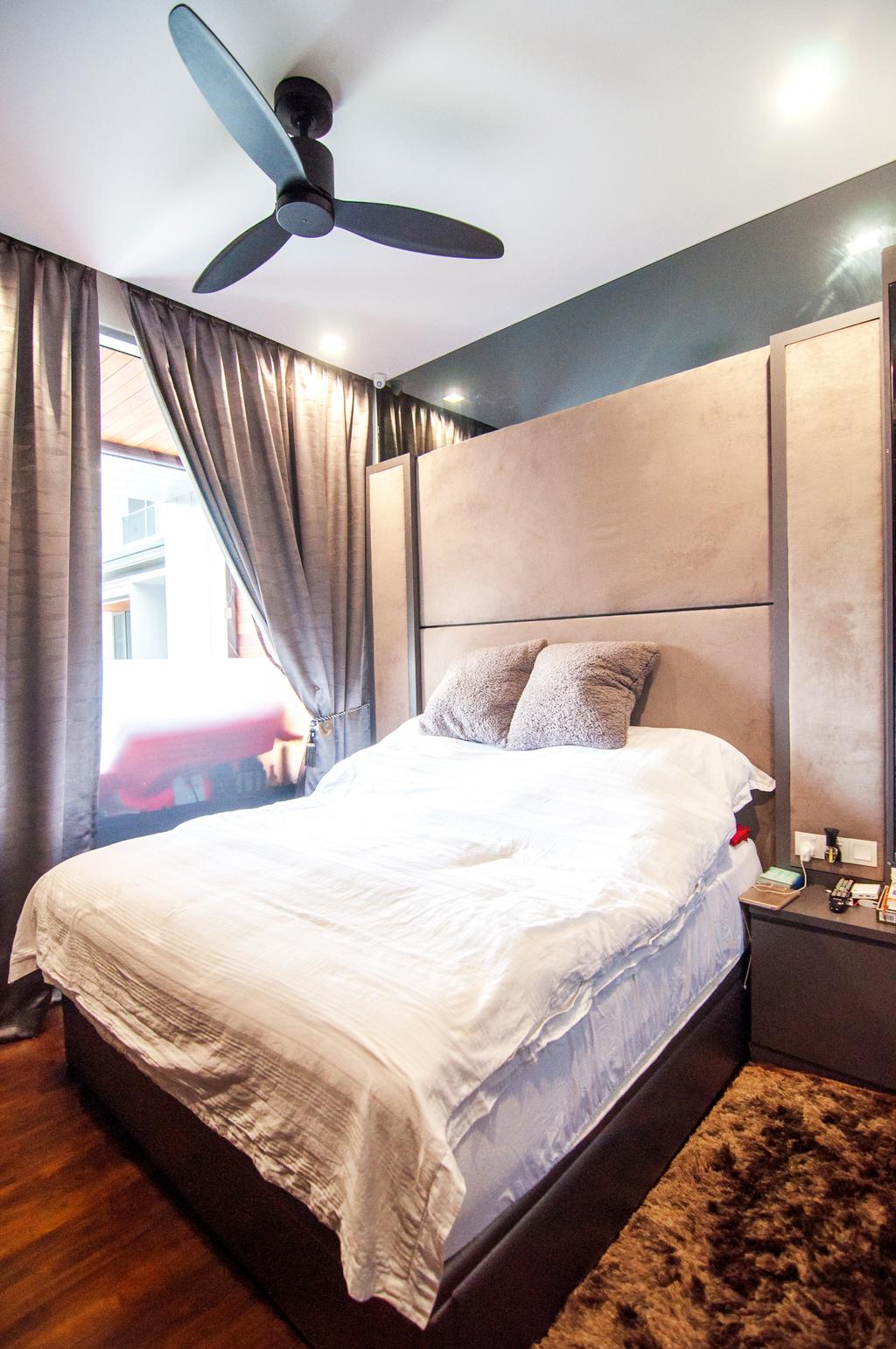 Contemporary, Condo, Bedroom, Seletar Park Residence (Block 21), Interior Designer, IdeasXchange, Bed, Furniture