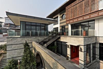 Nanhu Golf Villa, EZRA Architects, Traditional, Landed, Exterior, External View, Outside, Red Brick Wall, Brick