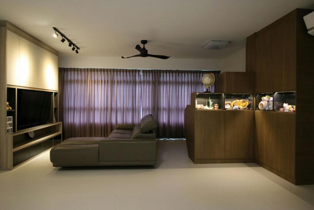 Modern, HDB, Living Room, Fernvale Lea (Block 468), Interior Designer, Unity ID