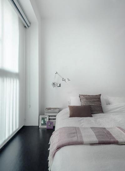 The Gallery Apartment, UPSTAIRS_, Scandinavian, Bedroom, Condo, Contemporary Bedroom, Roll Up Down Curtain, King Size Bed, Cozy, Cosy, Indoors, Interior Design, Room, Book