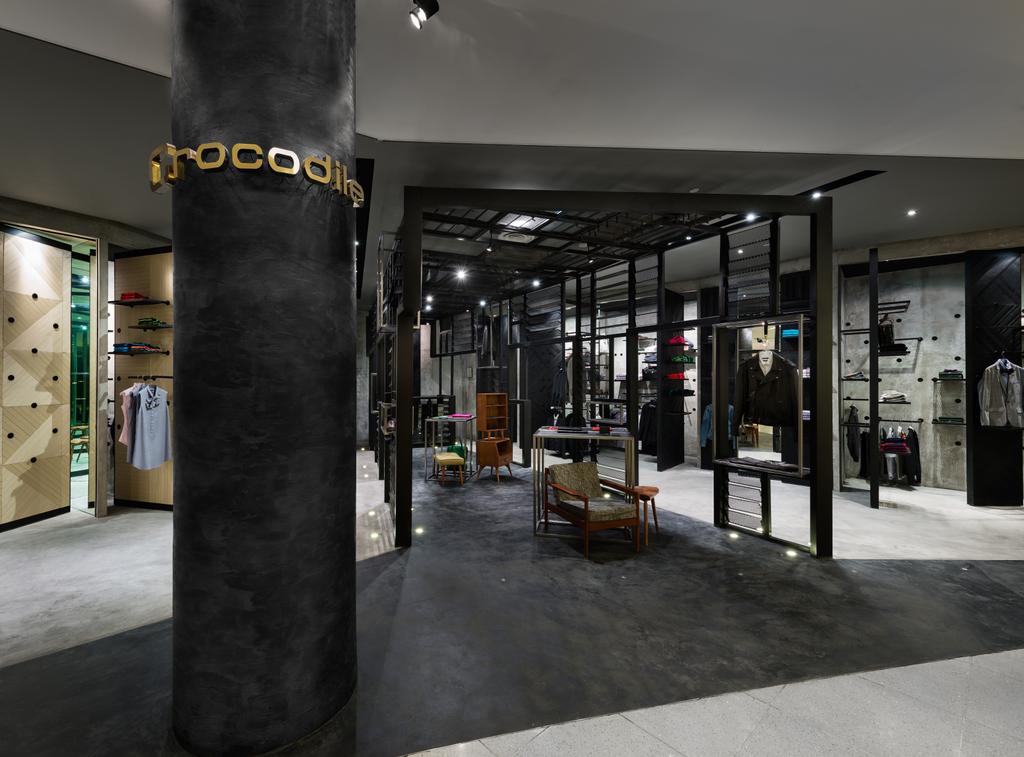 Crocodile Concept Boutique, Commercial, Architect, UPSTAIRS_, Industrial, Flooring, Furniture