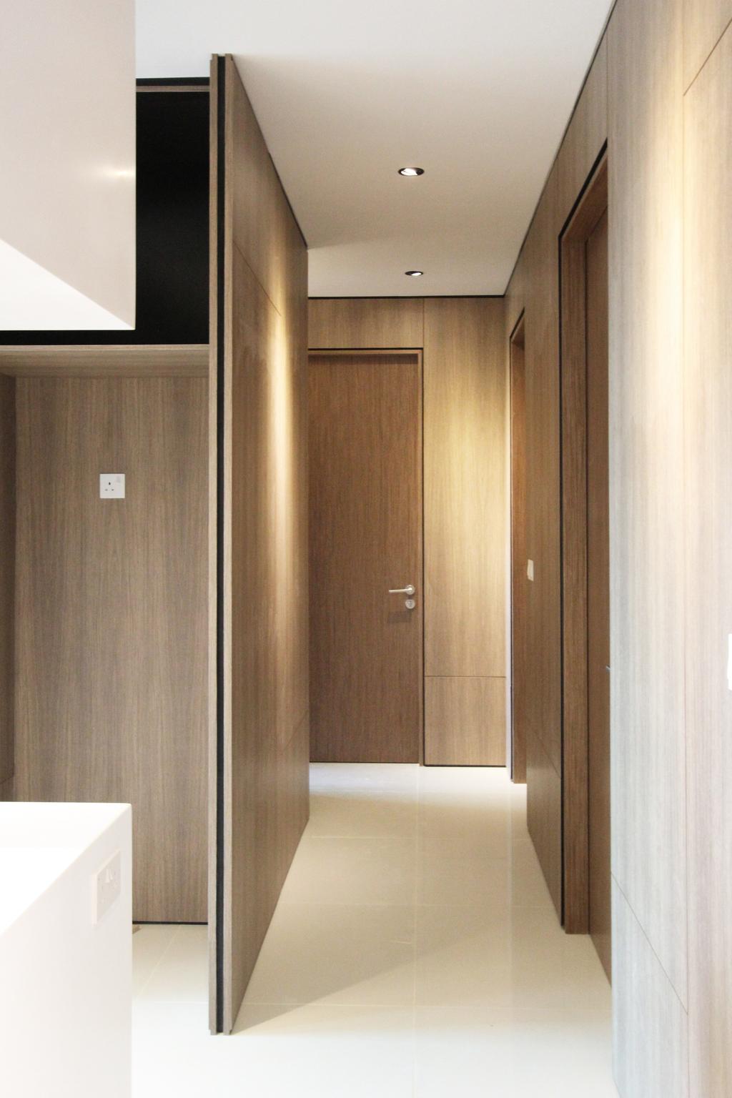 Modern, Condo, St. Patricks, Architect, Dreammetal, Recessed Lights, White, Ceiling, Floor, Wooden Partition, Wooden Wall, Wooden Floor