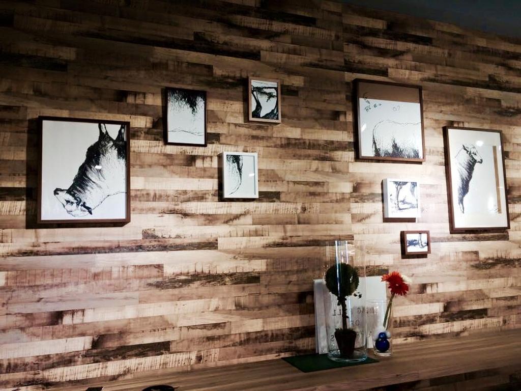 3 Bags Full Cafe @ Kota Damansara, Commercial, Interior Designer, MLA Design, Industrial, Wood, Wood Wallpaper, Wallpaper, Brown, Wall Art, Wall Photo Frames
