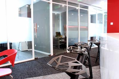 Circor Energy Office @ Maxis tower, MLA Design, Modern, Commercial, Office, White, Red, Stools, Chairs, Glass Door, Chair, Furniture, Dining Table, Table