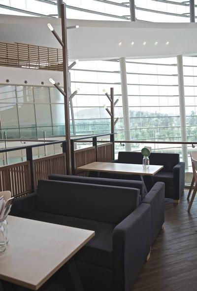 Madame Waffle @ IOI, MLA Design, Minimalist, Commercial, Cafe, Couch, Dining Table, Wooden Partition, Partition, Chair, Furniture