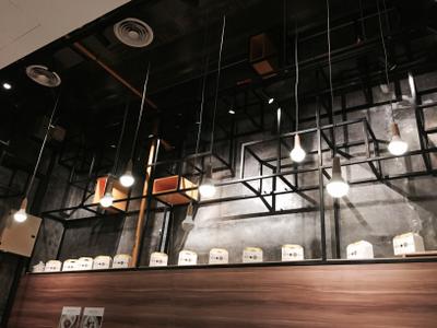 Madame Waffle @ Midvalley, MLA Design, Industrial, Commercial, Cafe, Pendant Lamps, Hanging Lamps, Black Track Lights, Wooden Paneling, Exposed Ceiling, Lighting, Chair, Furniture