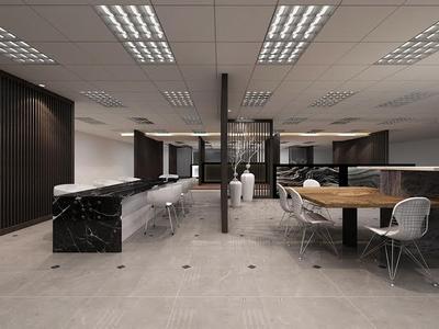 Sungei Kadut, Spire Id, Modern, Commercial, Ceiling Light, Ceiling Lights, Black Partition, Partition Wall, Wooden Table, White Chair, Dining Table, Furniture, Table