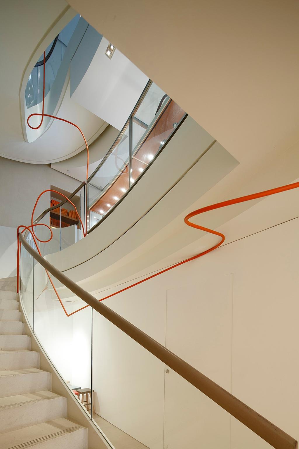 Hermes Petit H, Commercial, Architect, Lekker Architects, Contemporary, Glass Railing, Stairway, Banister, Handrail, Staircase