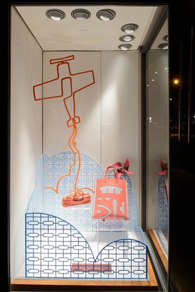 Hermes Petit H, Lekker Architects, Contemporary, Commercial, Display Showcase, Recessed Lights, Paper