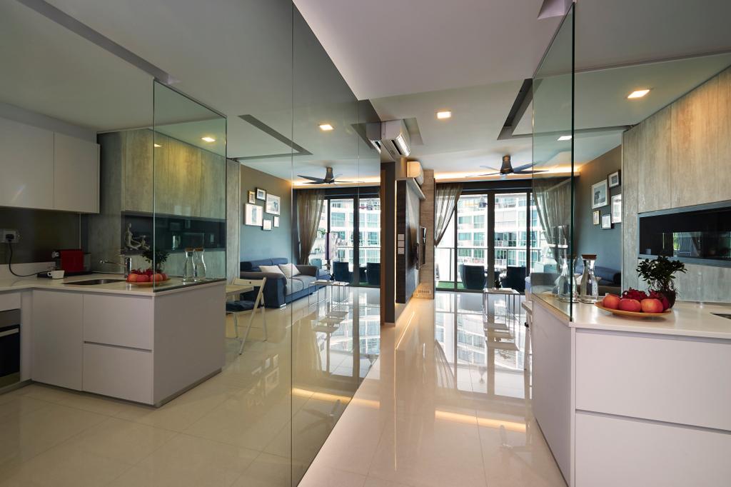 Modern, Condo, Living Room, Pasir Ris Link (Block 12), Interior Designer, AC Vision Design