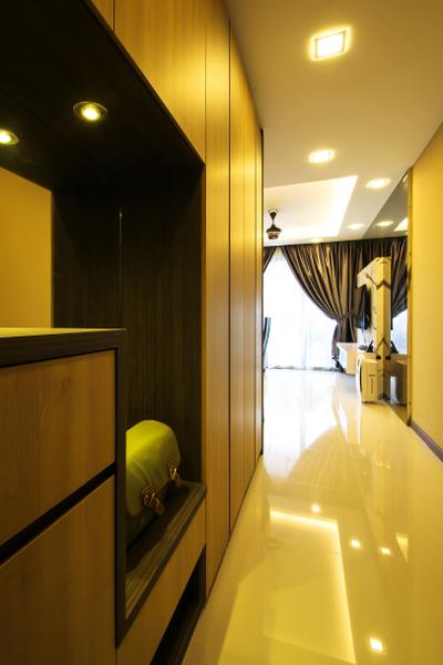 Pasir Ris Drive One, Fifth Avenue Interior, Contemporary, Living Room, HDB, Passageway Design, Passageway, Simple Passageway, Corridor, Corridor Cabinets, Shoe Cabinets, Entrance Cabinets, Walkway, Indoors, Interior Design, Room, Building, Housing, Bedroom