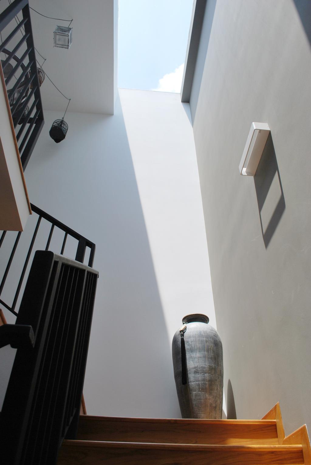 Contemporary, Landed, S House, Architect, Czarl Architects, Stairway, Stairs, Staircase, Ventway, Open Vent
