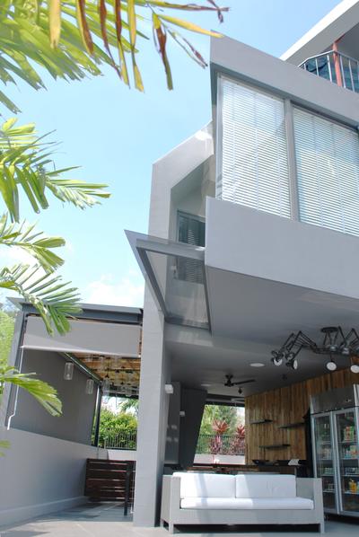 S House, Czarl Architects, Contemporary, Landed, Pointed Edges, Sharp Corner, Flora, Jar, Plant, Potted Plant, Pottery, Vase, Balcony, Building, Housing