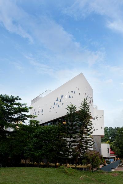 Wat Ananda Metyarama, Czarl Architects, Minimalist, Commercial, Building, Office Building, Ancient Egypt, Architecture, Pyramid, Flora, Plant, Tree, Conifer, Yew