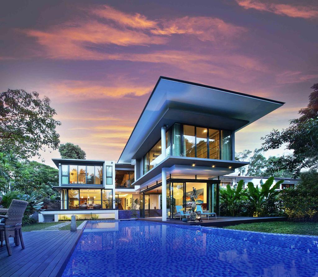 Contemporary, Landed, Jalan Kampong Chantek Residence, Architect, GK Architects, Building, House, Housing, Villa