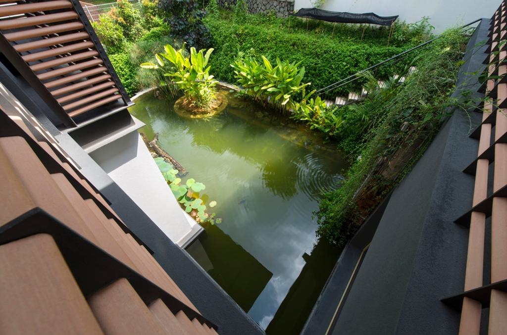 Contemporary, Landed, Olive Road, Architect, Timur Designs, Outdoors, Pond, Water