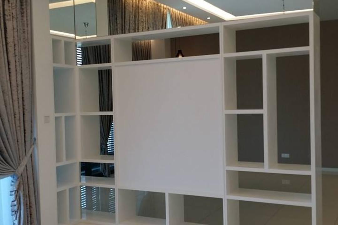 Tropicana Grande, IQI Concept Interior Design & Renovation, Modern, Minimalist, Condo, Bookcase, Furniture, Shelf