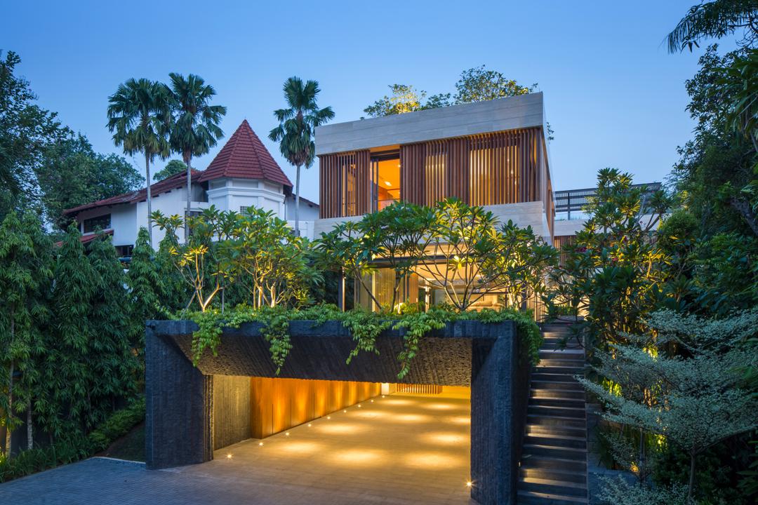 Secret Garden House (Bukit Timah), Wallflower Architecture + Design, Contemporary, Landed, Building, Cottage, House, Housing