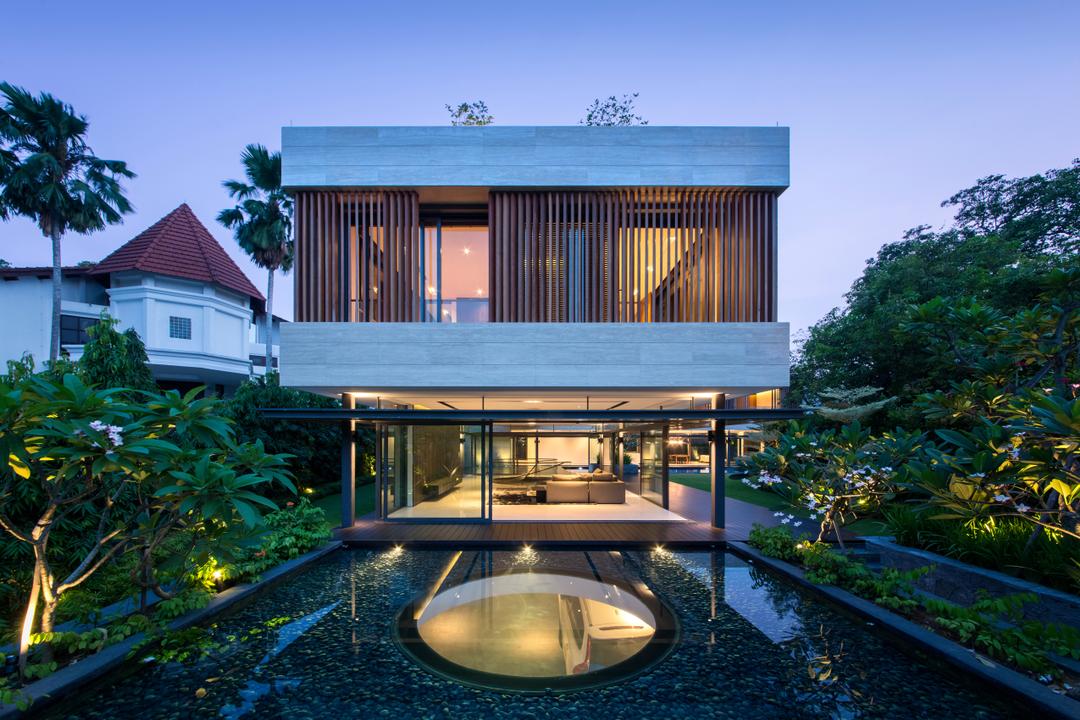 Secret Garden House (Bukit Timah), Wallflower Architecture + Design, Contemporary, Landed, Arecaceae, Flora, Palm Tree, Plant, Tree, Building, Hotel, Resort