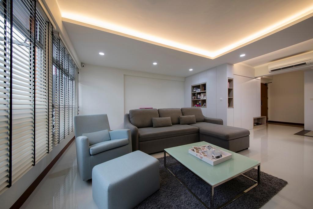 Contemporary, HDB, Living Room, Choa Chu Kang (Block 810B), Interior Designer, Meter Square, Minimalist, Couch, Furniture, Chair, Indoors, Interior Design