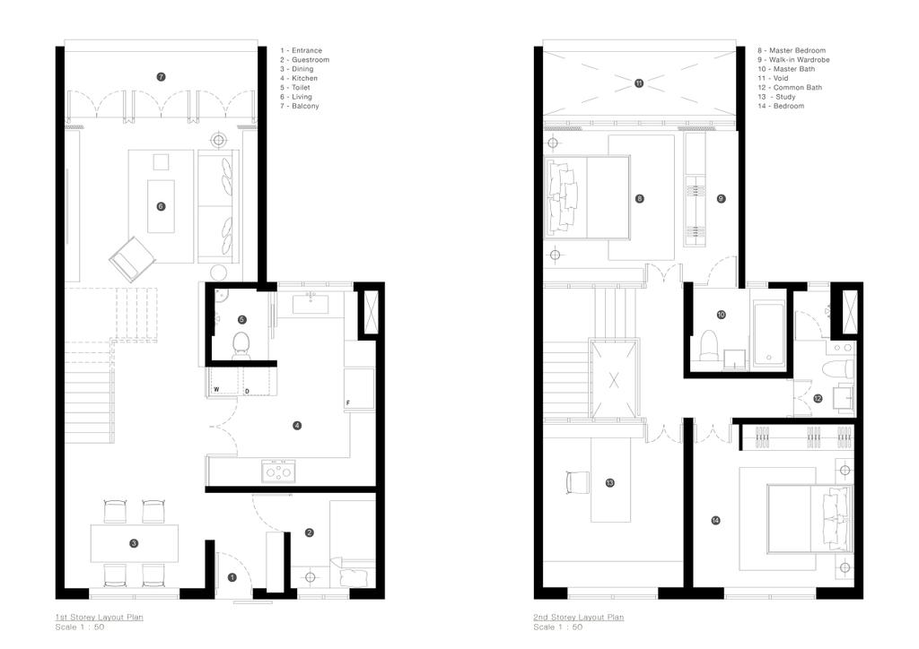 Contemporary, HDB, G Masionette, Architect, 0932 Design Consultants, Floor Plan, Diagram, Plan
