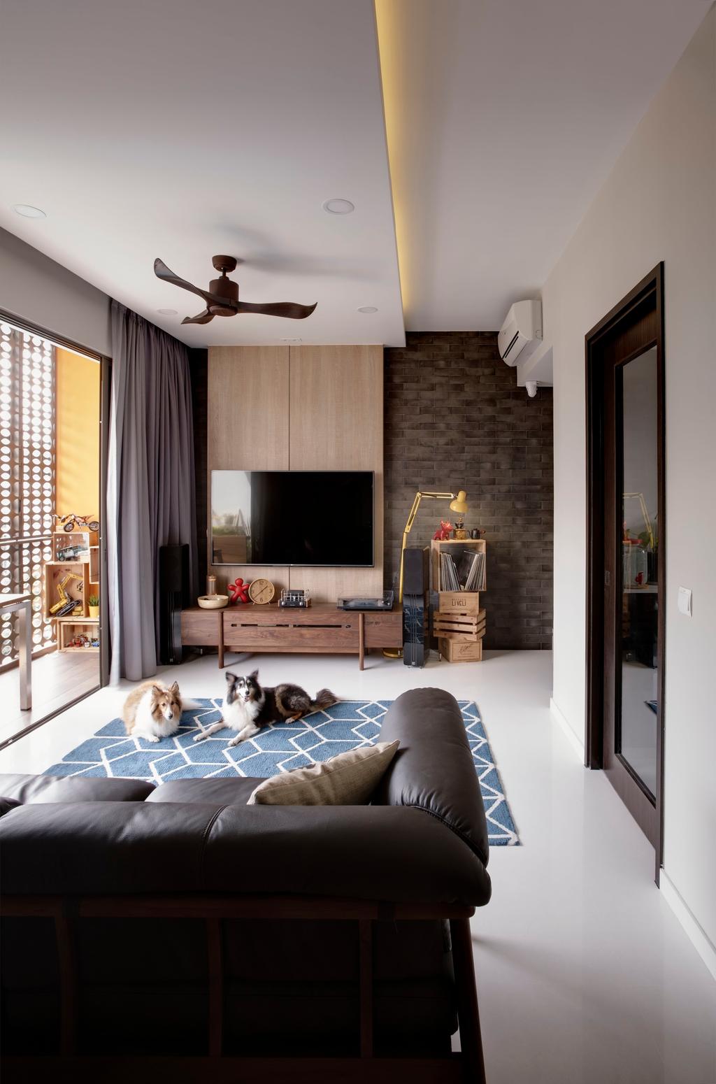 Modern, Condo, Living Room, The Inflora, Interior Designer, The Orange Cube, Scandinavian