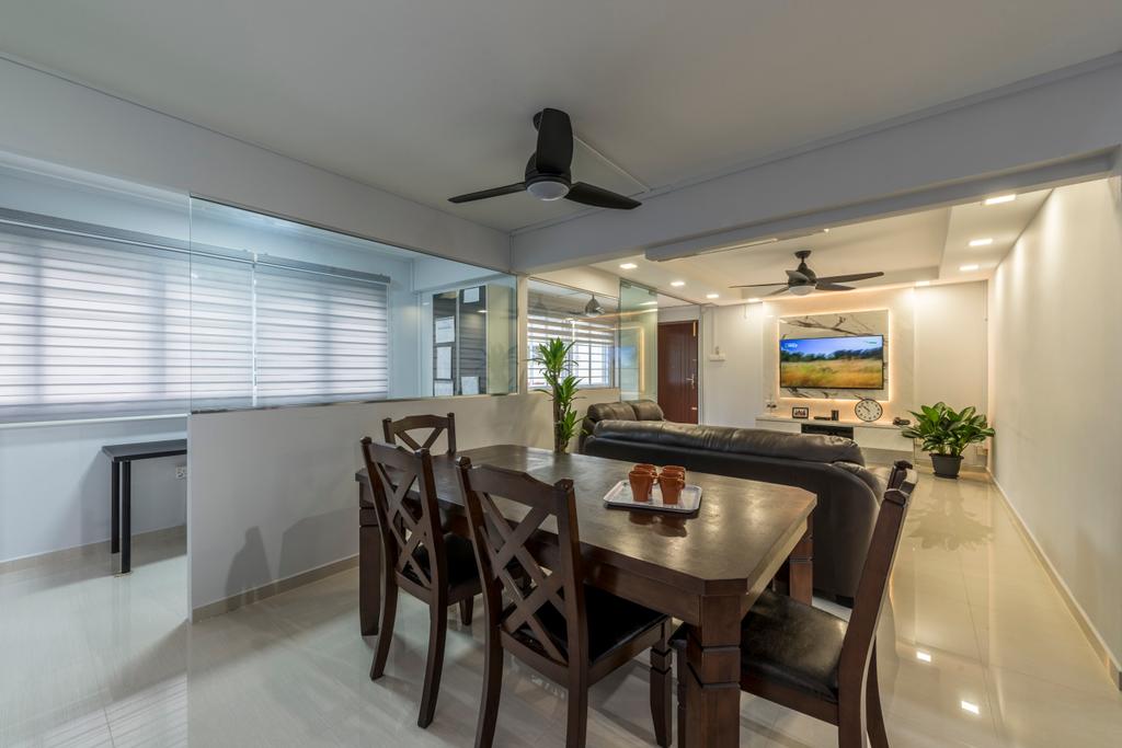 Traditional, HDB, Dining Room, Bishan Street 12, Interior Designer, ID Gallery Interior, Dining Table, Furniture, Table, Indoors, Interior Design, Room, Chair