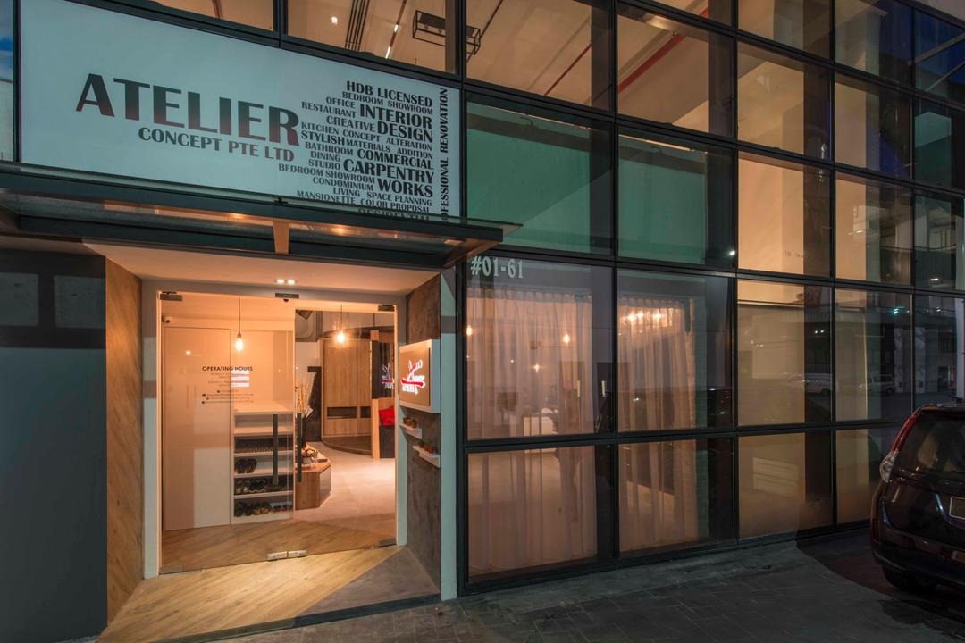 Atelier Showroom, Arc Square, Modern, Commercial, Shop Exterior, Exterior, Showroom