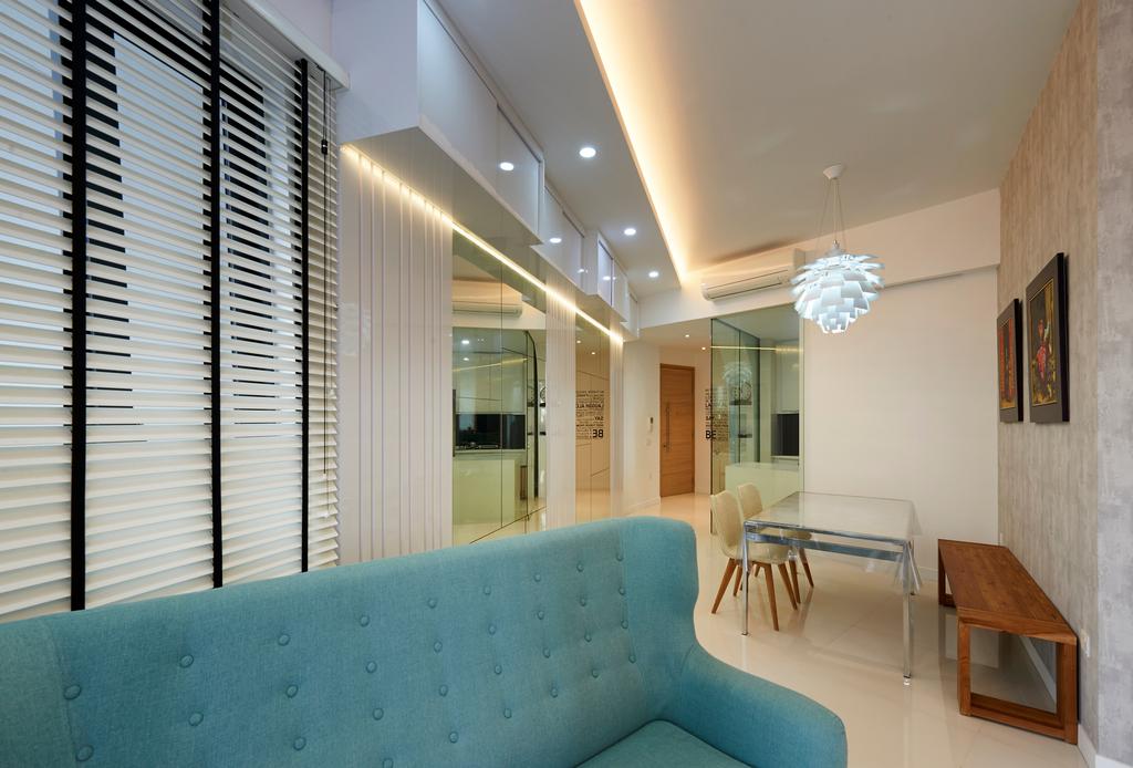 Modern, Condo, Living Room, Leedon Heights, Interior Designer, Willis Design, Indoors, Interior Design