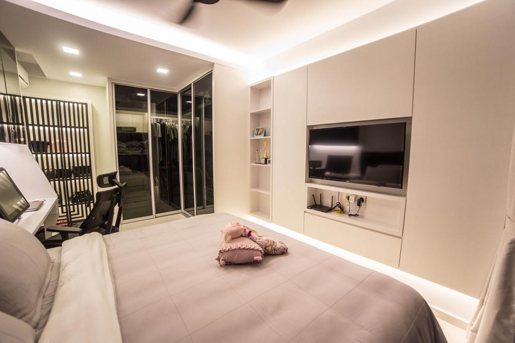 Modern, HDB, Bedroom, Yishun Street 51 (Block 502D), Interior Designer, MET Interior, Chair, Furniture, Indoors, Room, Interior Design
