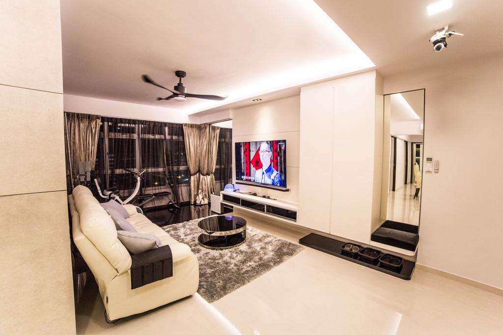 Modern, HDB, Living Room, Yishun Street 51 (Block 502D), Interior Designer, MET Interior, Indoors, Interior Design, Room