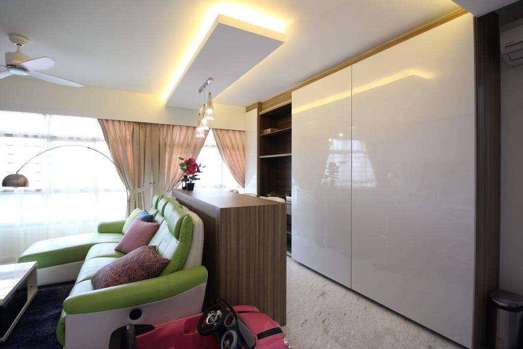 Contemporary, HDB, Living Room, Yishun Avenue 1 (Block 432B), Interior Designer, ChanInteriors
